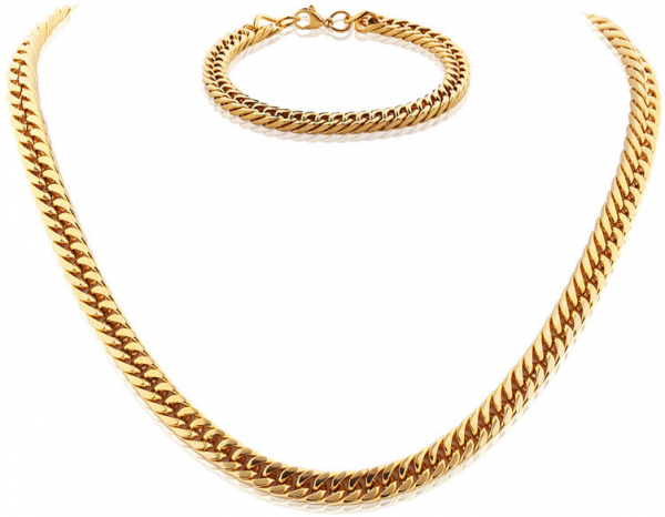 Stainless Steel Chain and Bracelet Set BT09 - Image 3