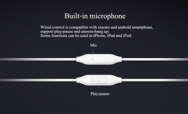 Xiaomi Piston Fresh Edition Wired Earphone Control Headphone With Mic - Image 2